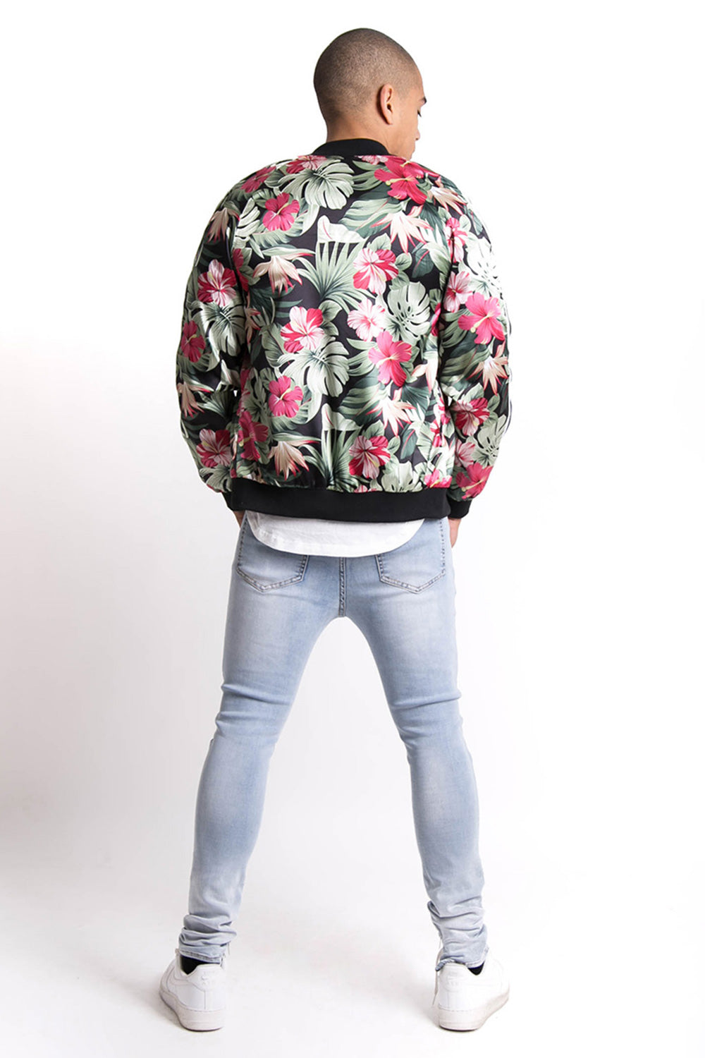Sixth June - Veste tropicale satin vert rose