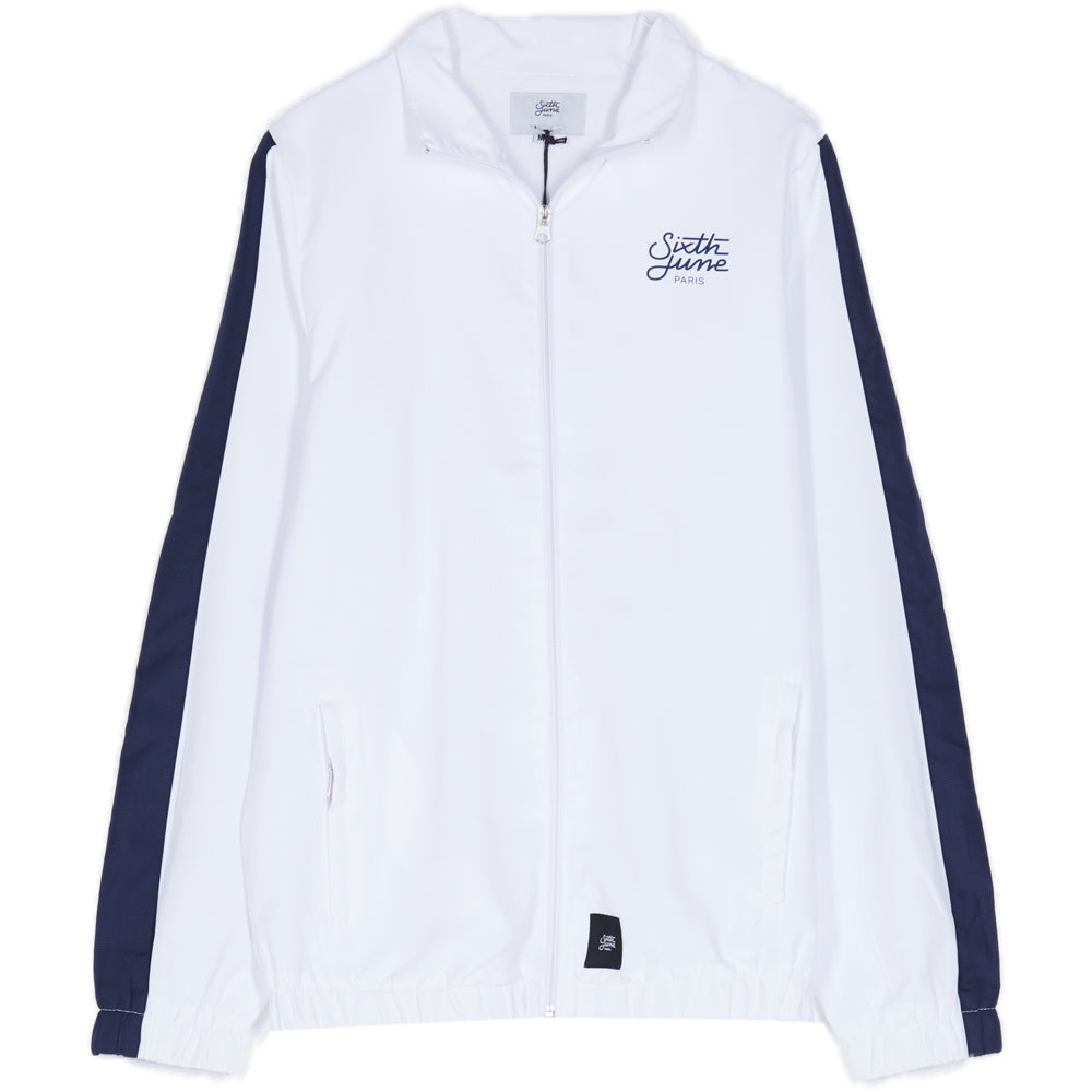 Sixth June - Veste bandes logo blanc bleu