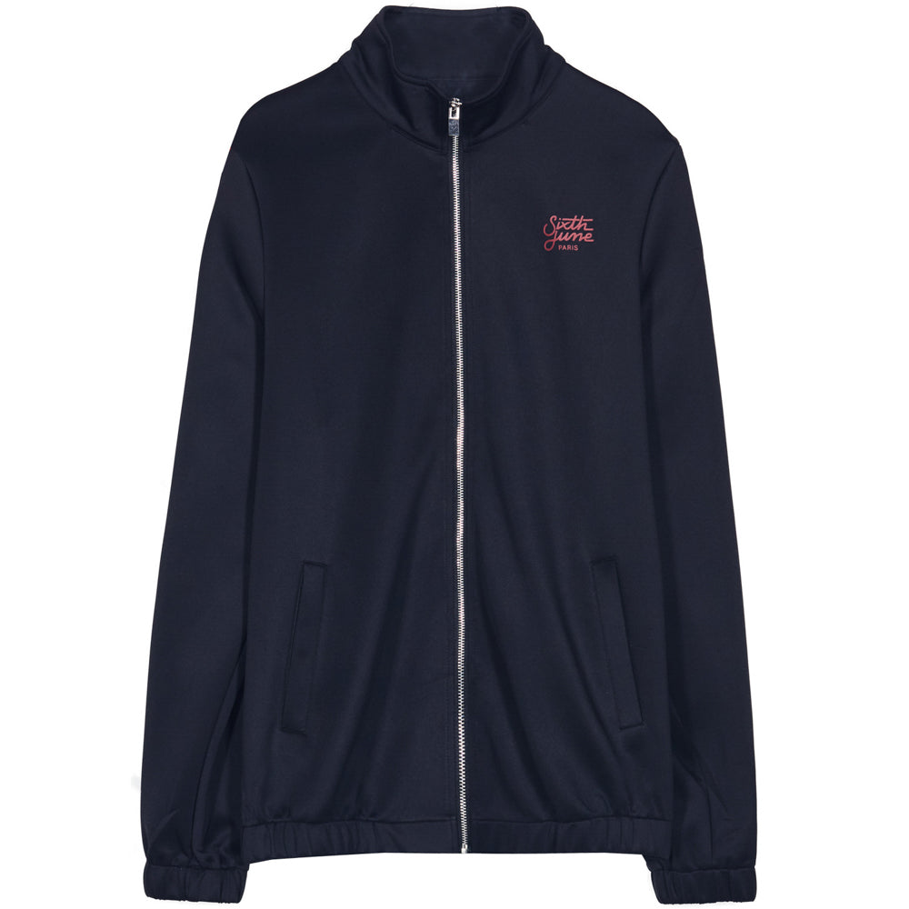 Sixth June - Veste bande matelassée noire rouge