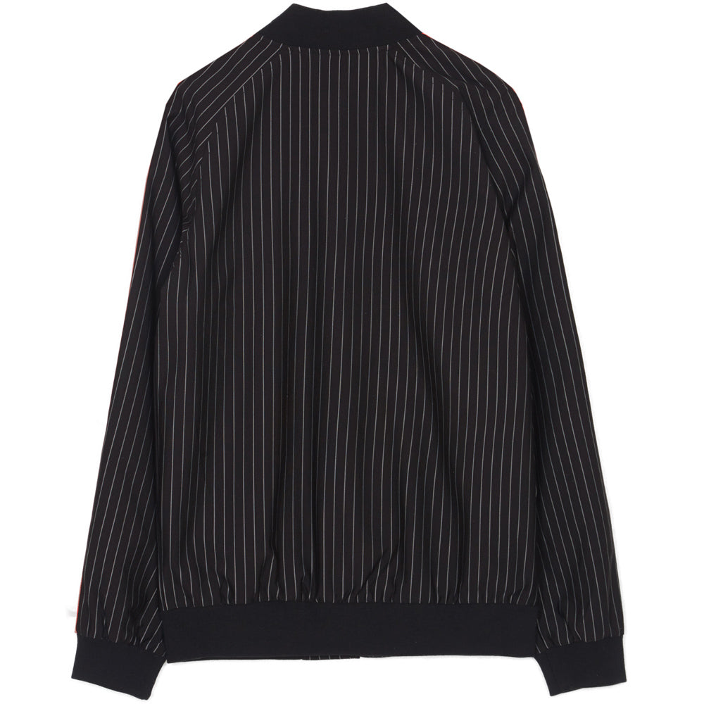 Sixth June - Veste rayée baseball noir rouge