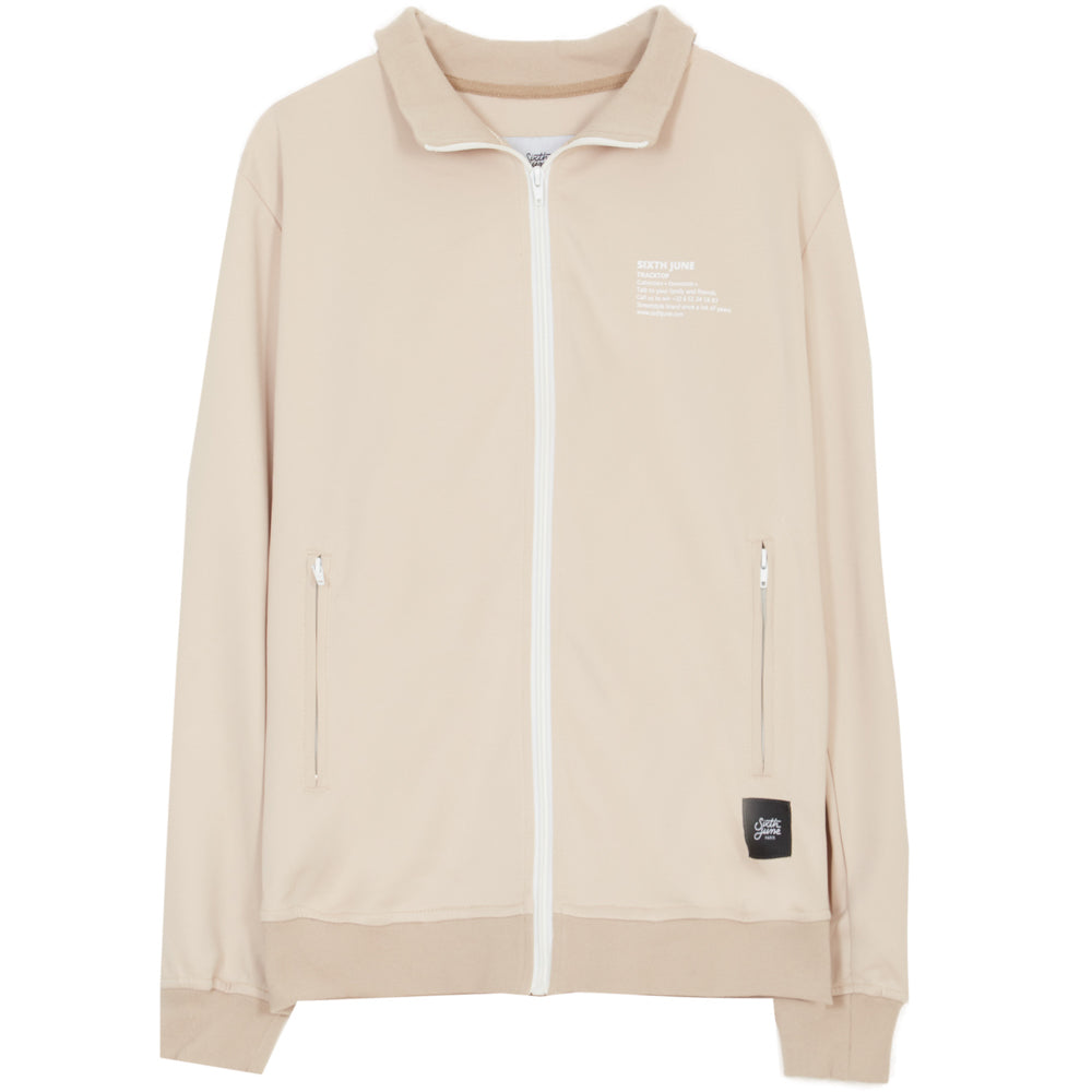 Sixth June - Haut survêtement tracktop beige