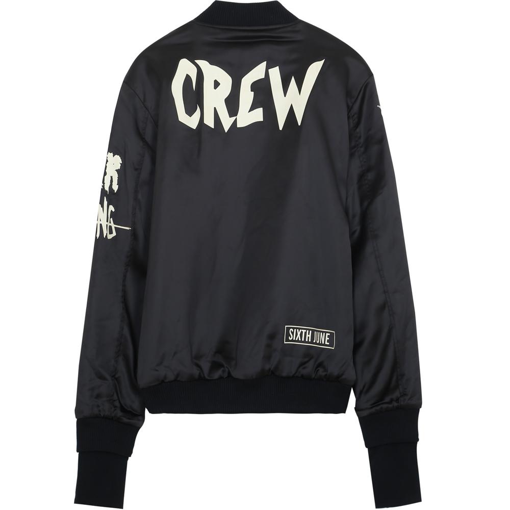 Sixth June - Bomber Crew imprimés fluorescent noir