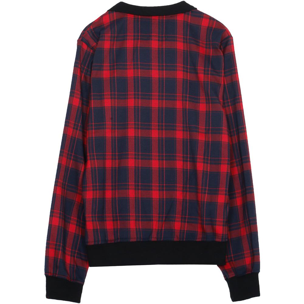 Tartan Printed Jacket Red Blue