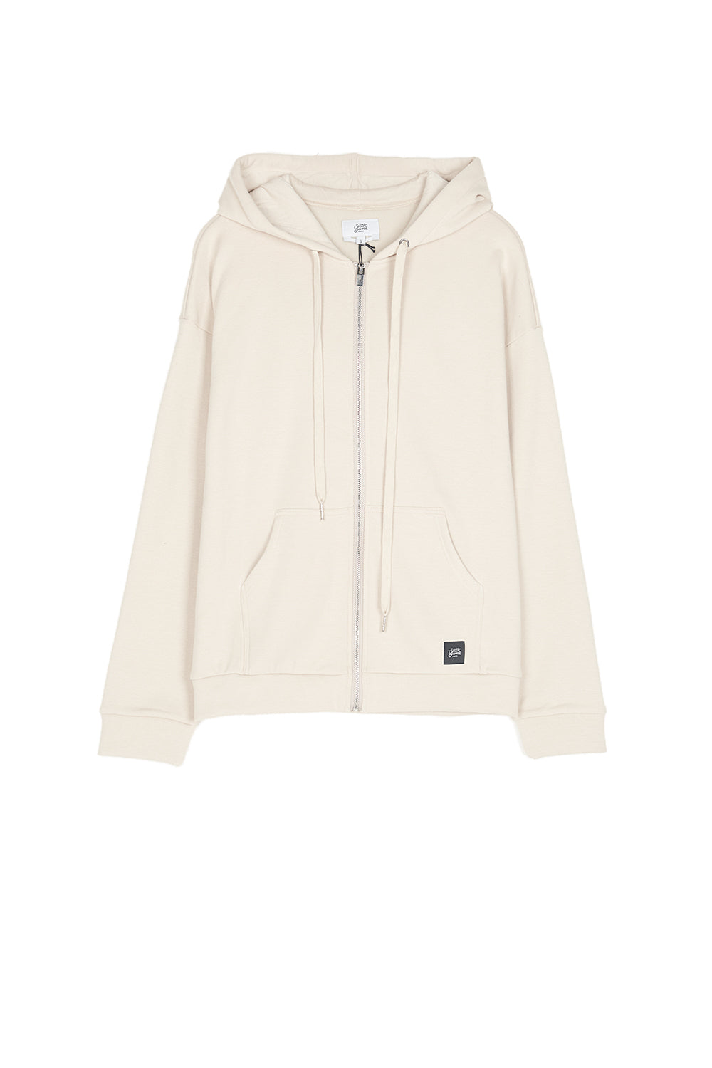 Sixth June - Sweat capuche large zippé beige
