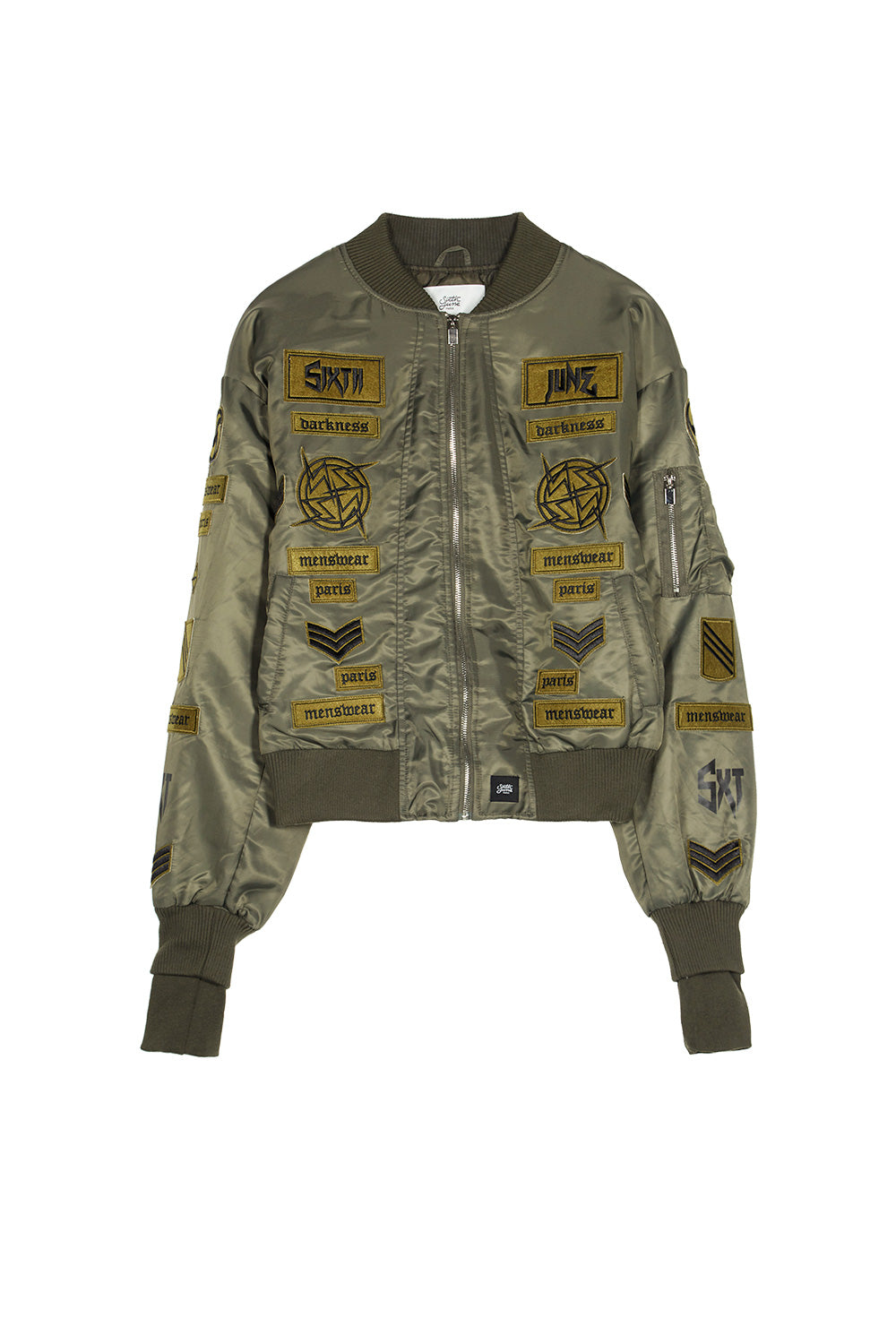 Sixth June - Bomber large patch gothique kaki