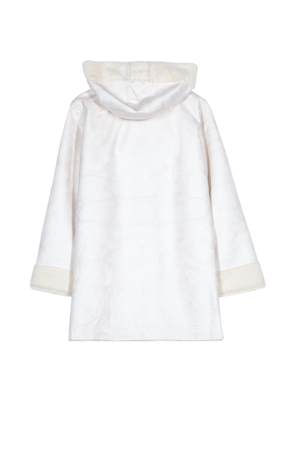Sixth June - Veste longue doublée simili cuir mouton blanc