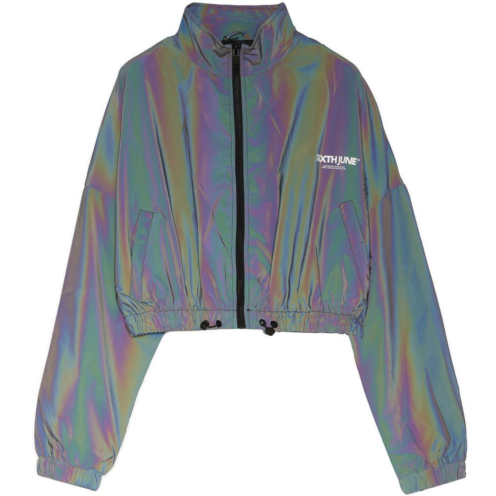 Sixth June - Veste pétrole réfléchissante courte noir