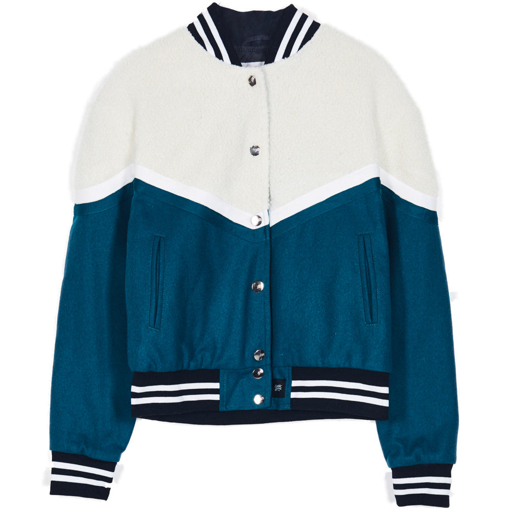 Sixth June - Teddy bi-matière beige vert