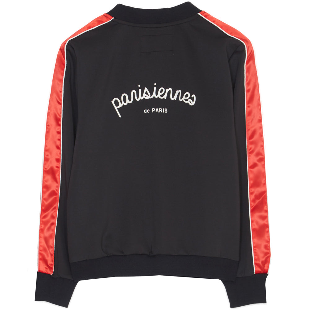 Sixth June - Veste bandes satin Parisiennes noir