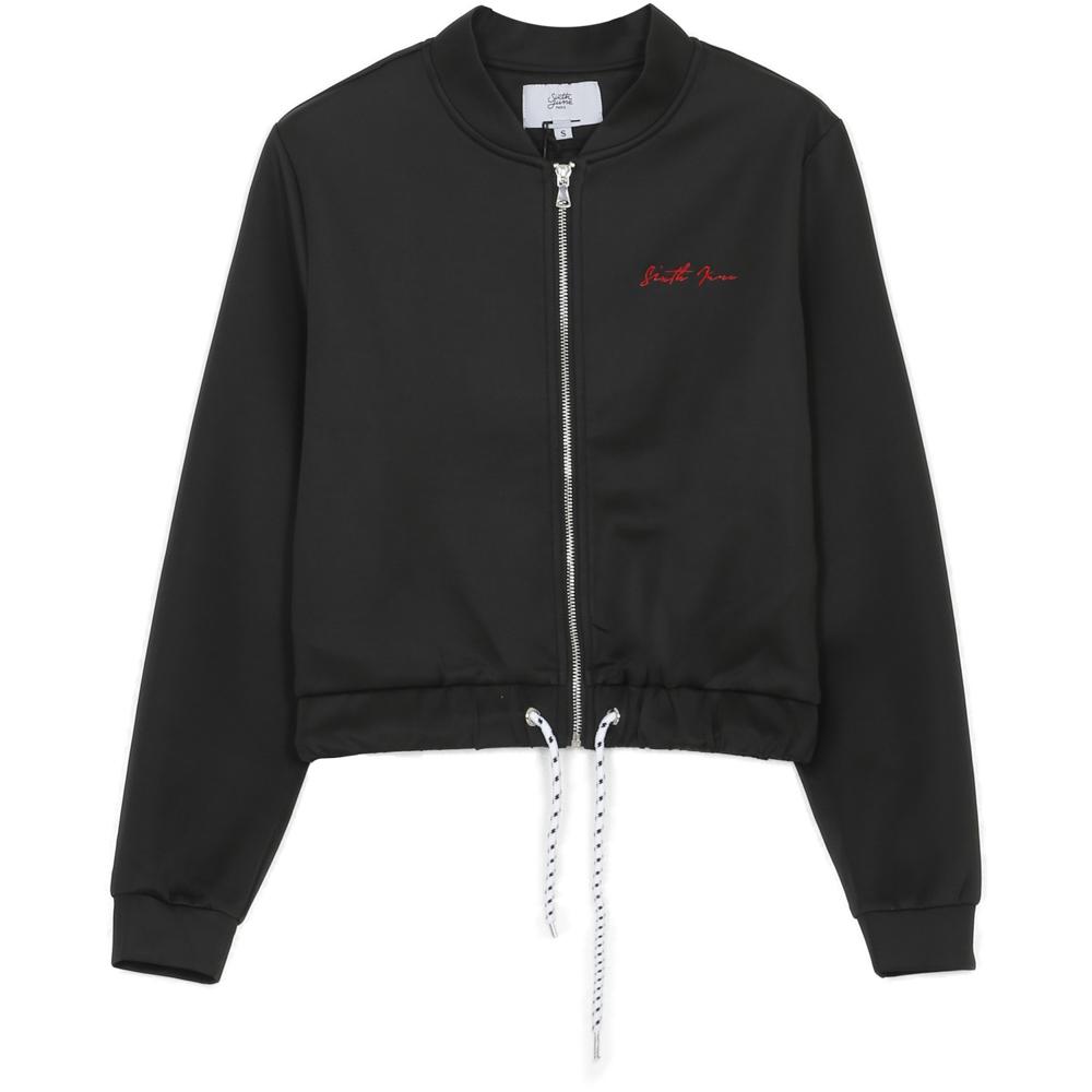 monochrome crop jacket