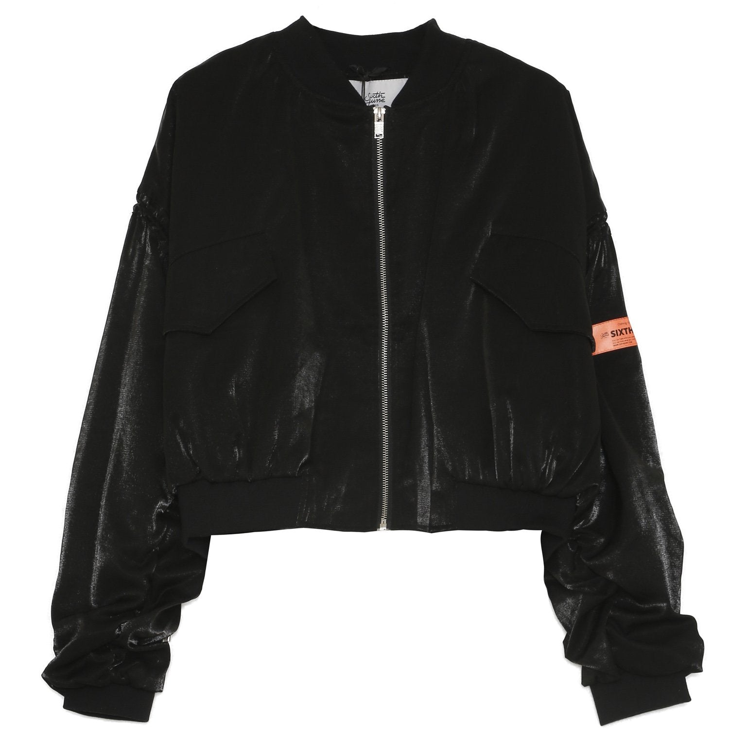 Sixth June - Veste satin empiècement logo Noir