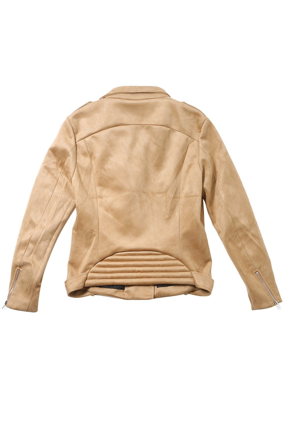 Suede jacket beige