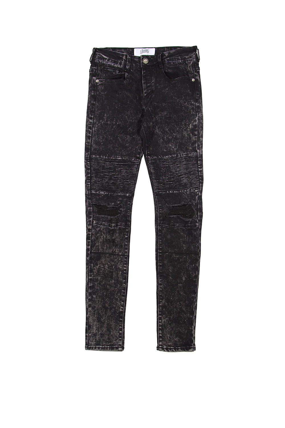 Sixth June - Jean biker destroy noir 1097K