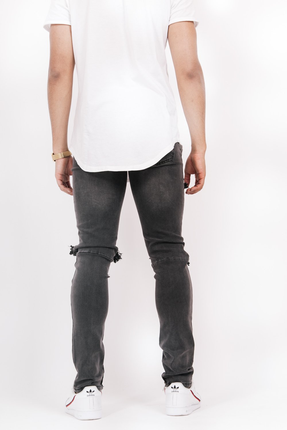 Destroy Skinny Jeans Grey