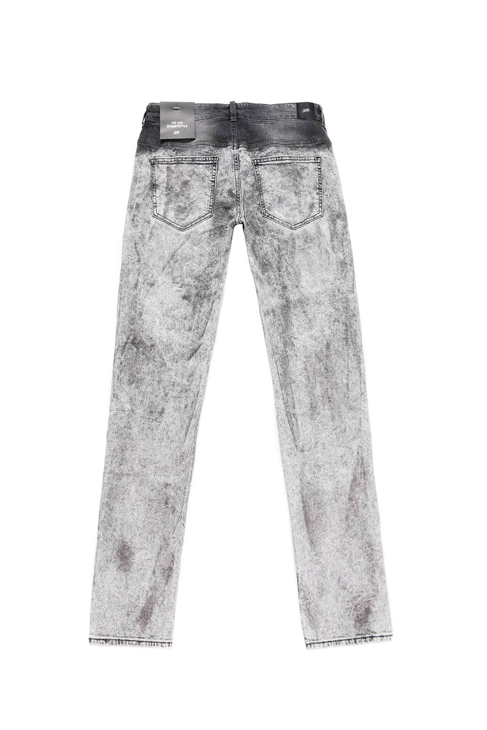 Jean Biker Lightly Washed Destroy Grey M2223Hde