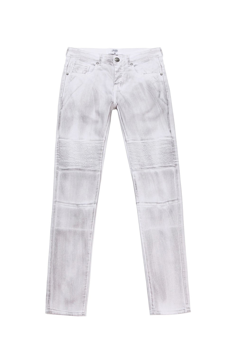 Jean biker Sixth June délavé gris clair M2227HDE (Default)