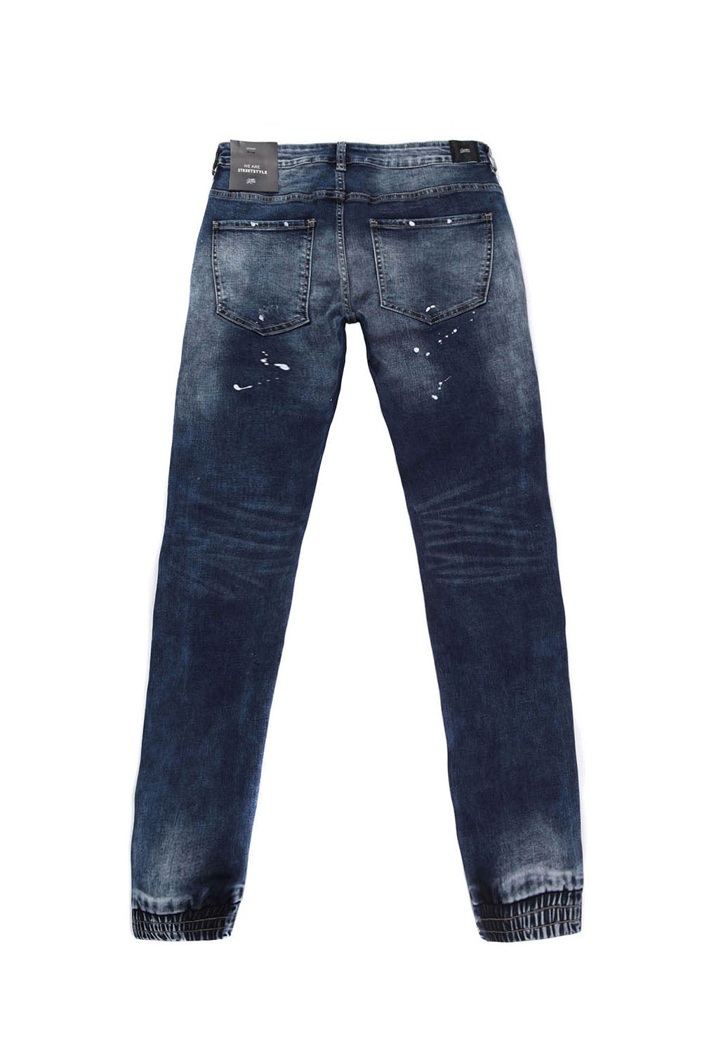 Sixth June - Jean biker tâches bleu M2258HDE