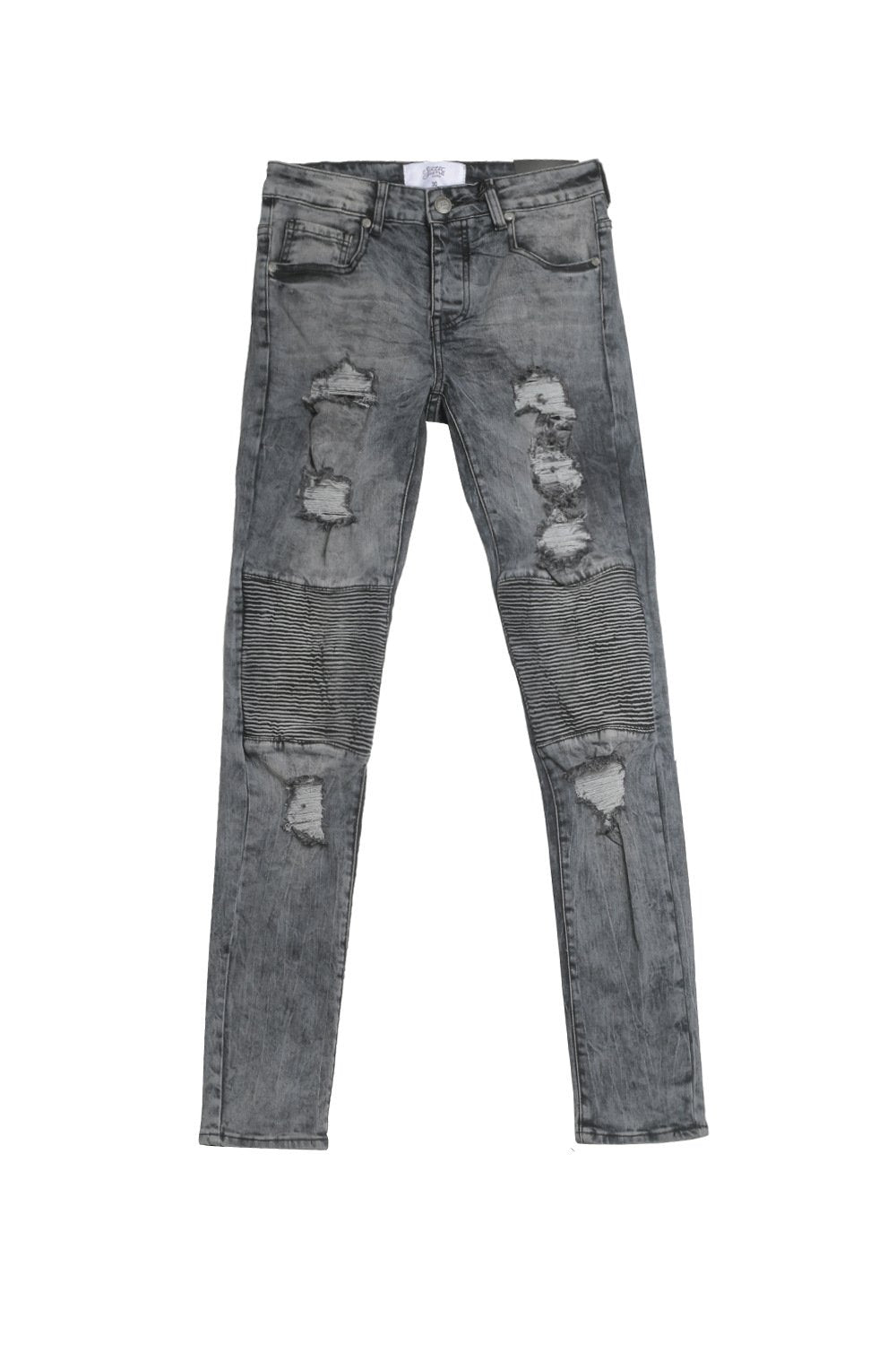 Jean biker Sixth June destroy bleu M2301HDE