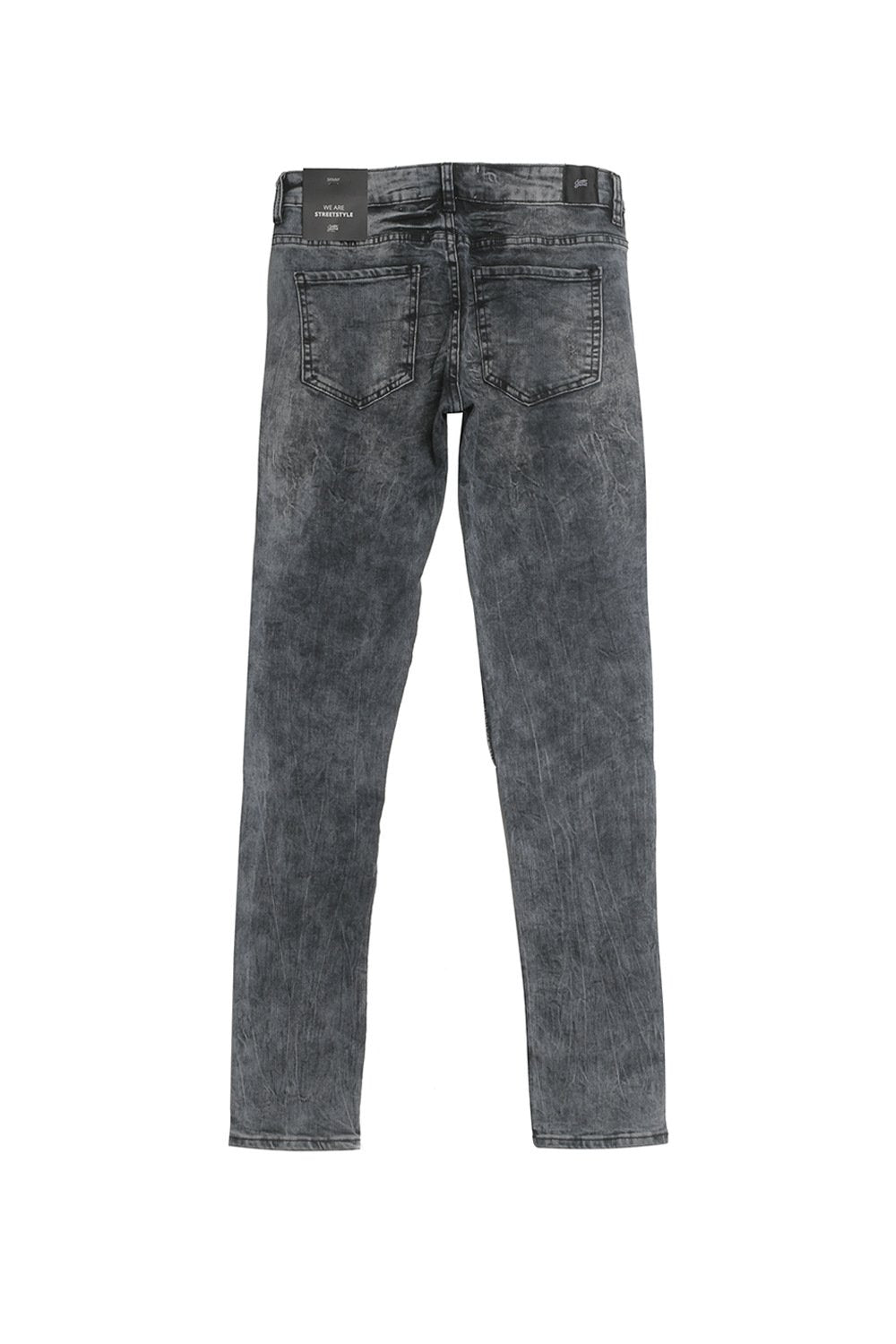 Jean biker destroy bleu gris M2301HDE