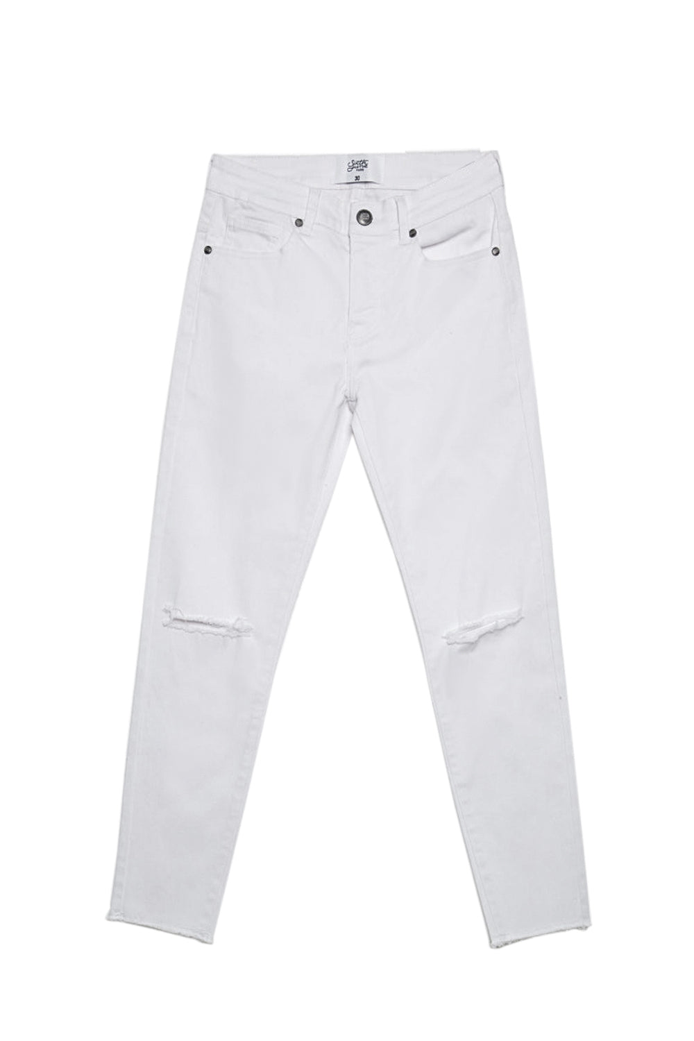 Sixth June - Denim crop denim white M2460HDE