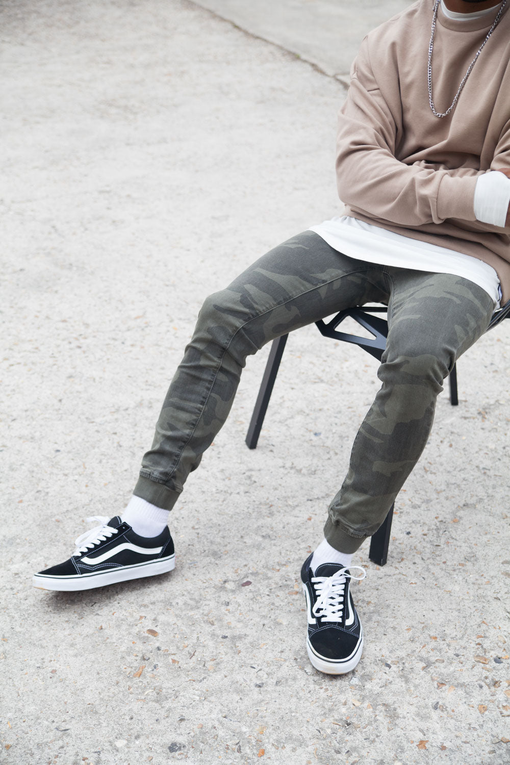 Sixth June - Jean jogging camouflage vert