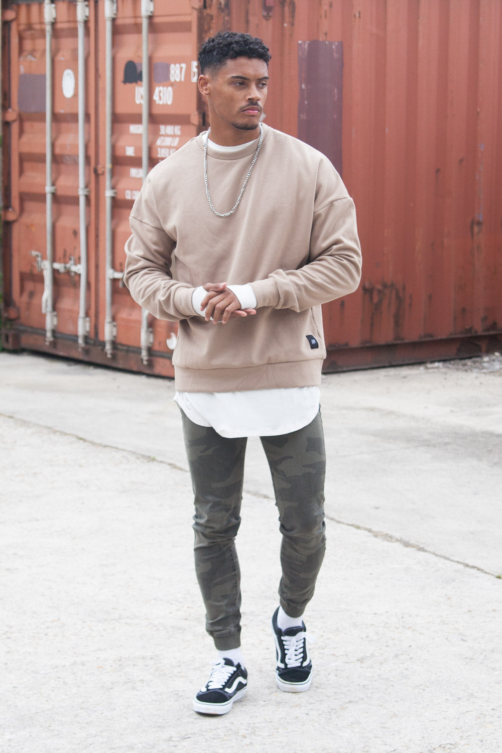 Sixth June - Jean jogging camouflage vert