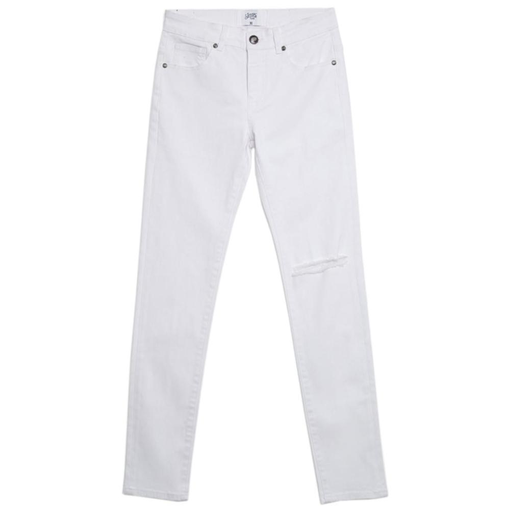 Sixth June - Jean déchirure Blanc