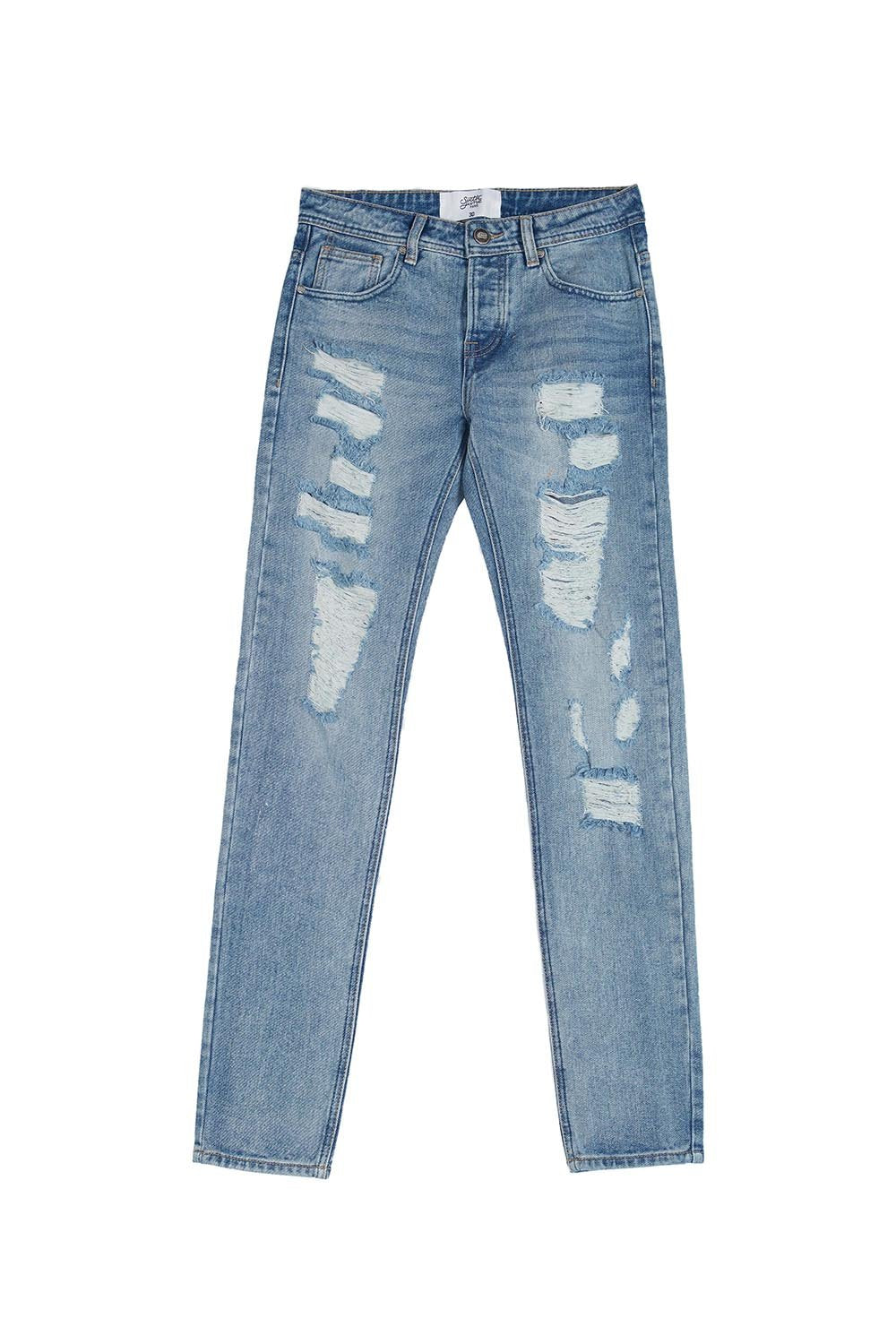 Denim destroyed effect Sixth June blue M2473HDE