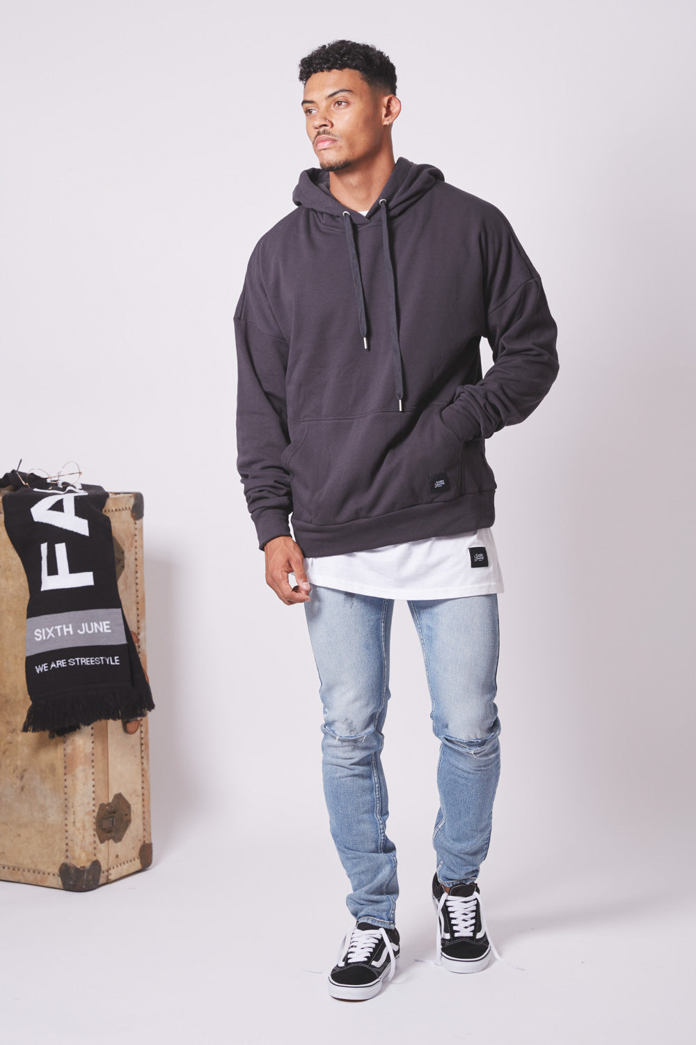 Sixth June - Jean déchiré tacheté skinny bleu