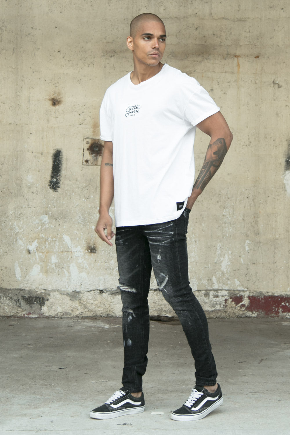Sixth June - Jean peinturé skinny noir