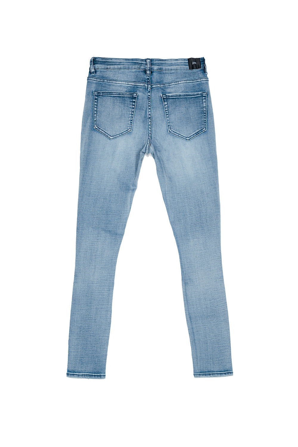 Sixth June - Jean biker déchiré genou bleu