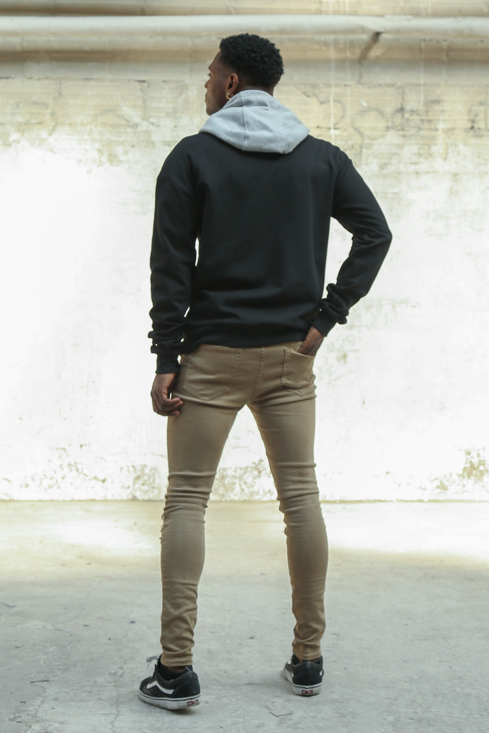 Sixth June - Jean biker déchiré genou beige