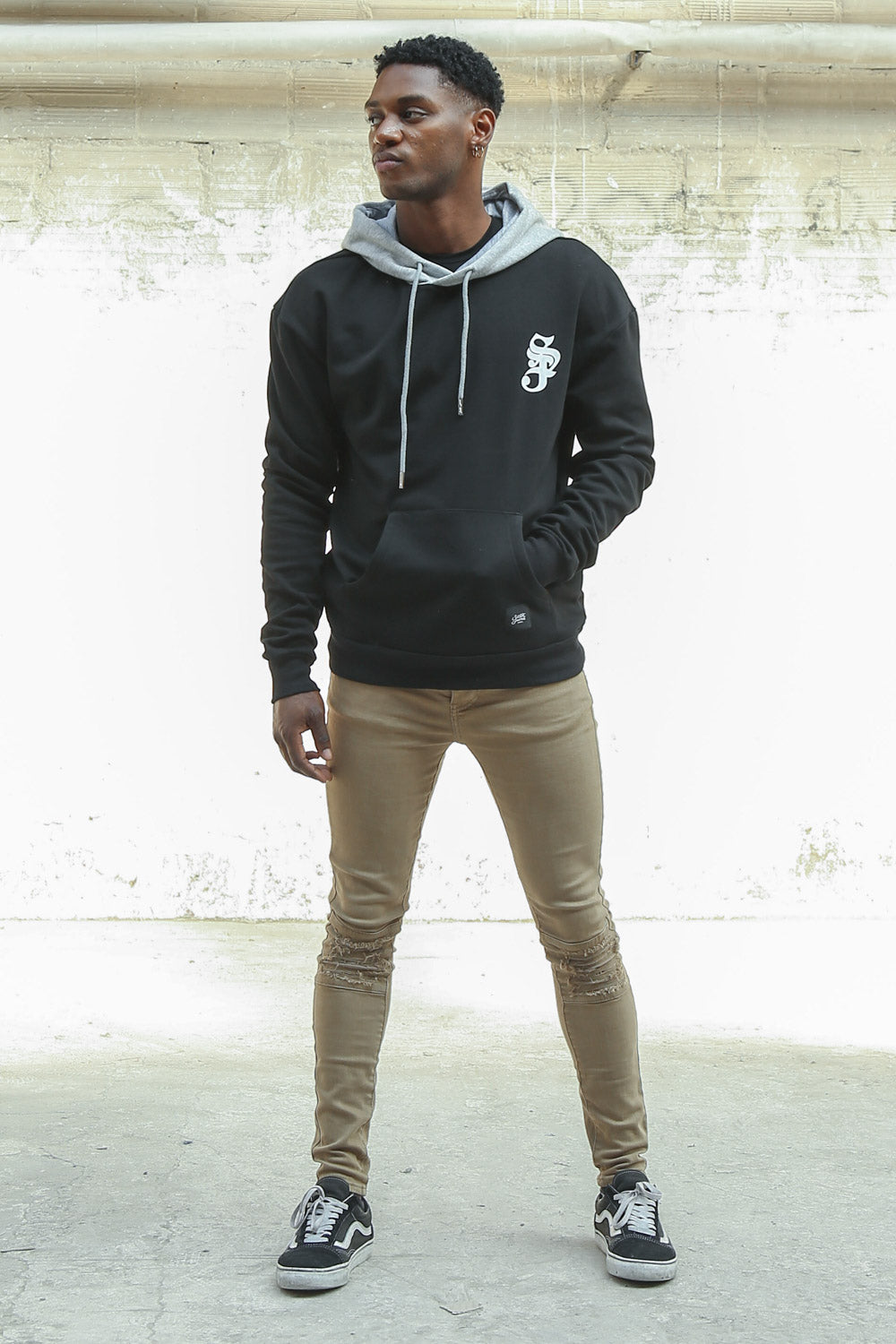 Sixth June - Jean biker déchiré genou beige