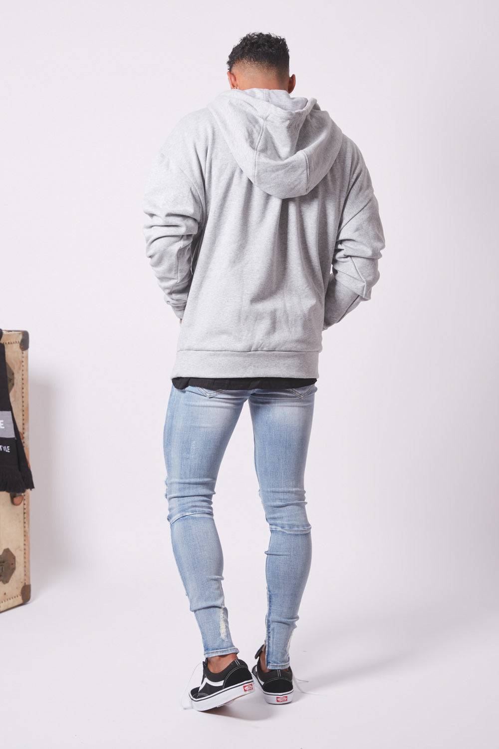 Sixth June - Jean destroy zips skinny Sixth June bleu