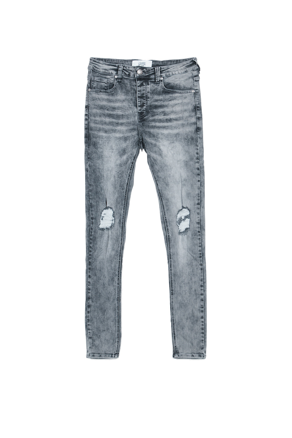 Sixth June - Jean skinny déchiré gris