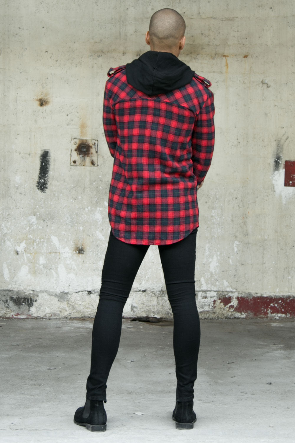 Sixth June - Jean biker lacets noir