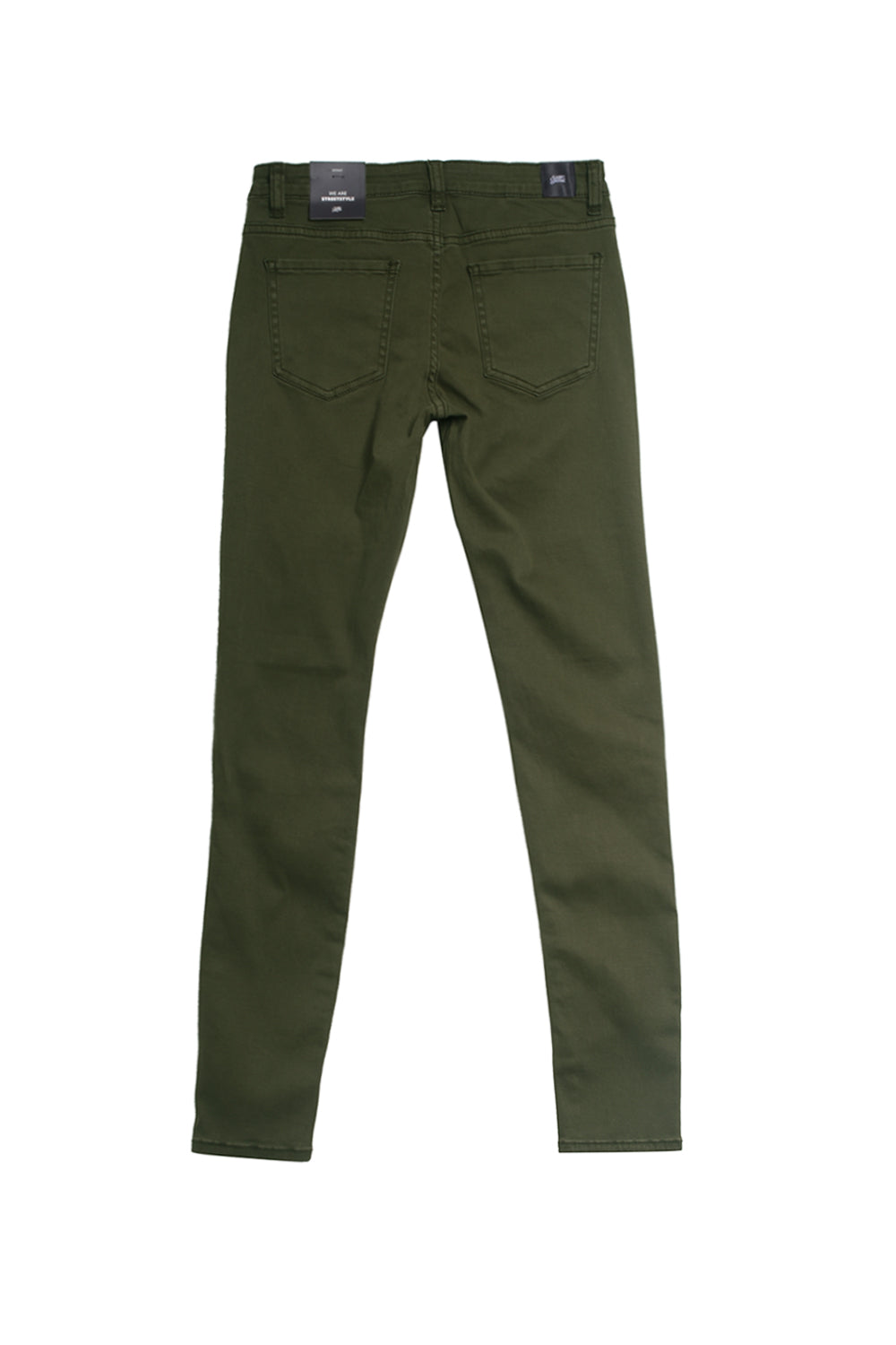 Sixth June - Jean biker Femme destroy kaki W2339HDE