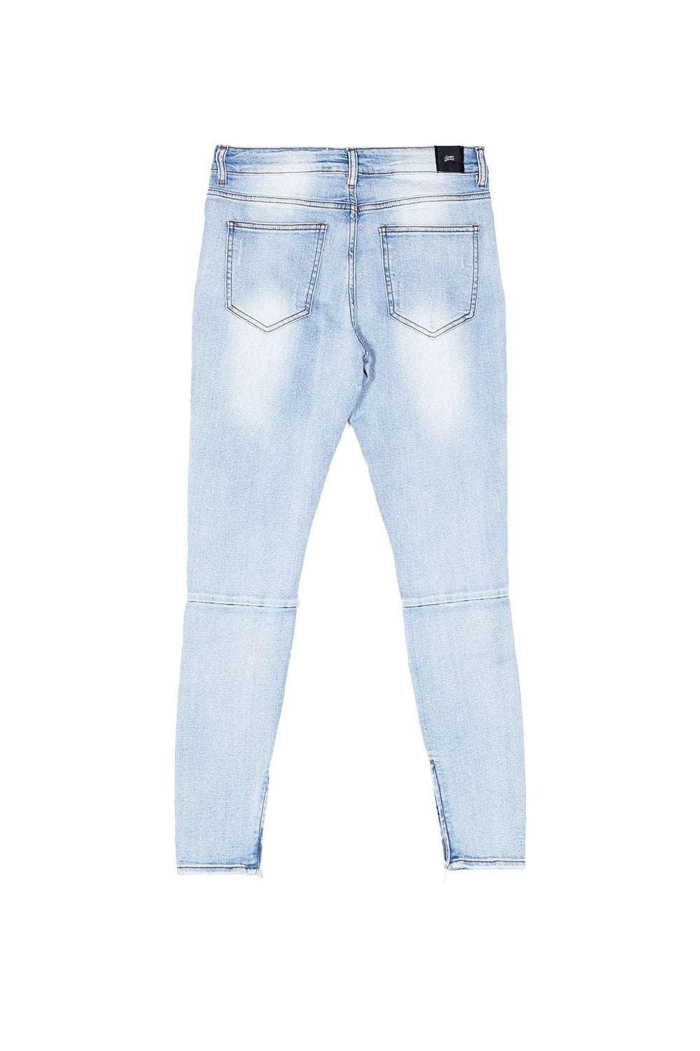 Sixth June - Jean trous bande blanche Bleu clair