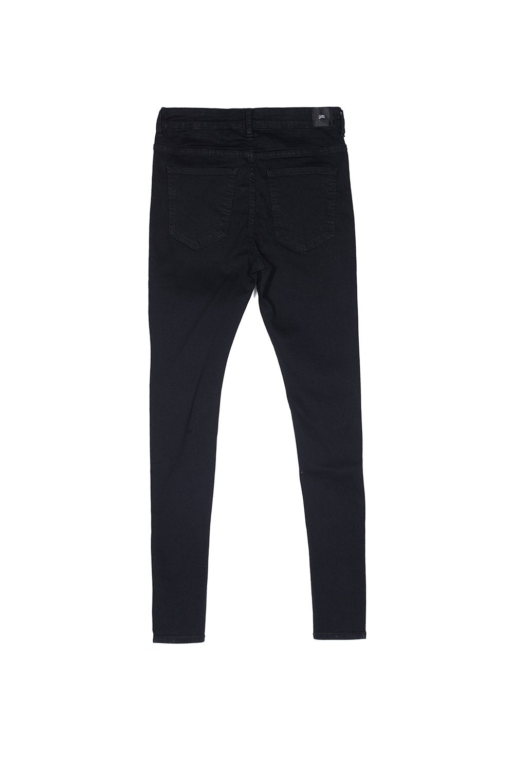 Schwarze, zerrissene Punk-Jeans