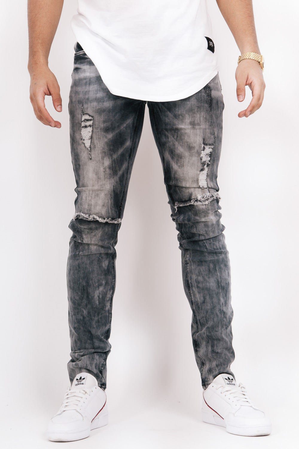 Sixth June - Jean tie and dye Sixth June troué