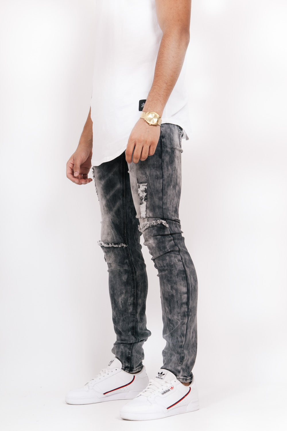 Sixth June - Jean tie and dye Sixth June troué