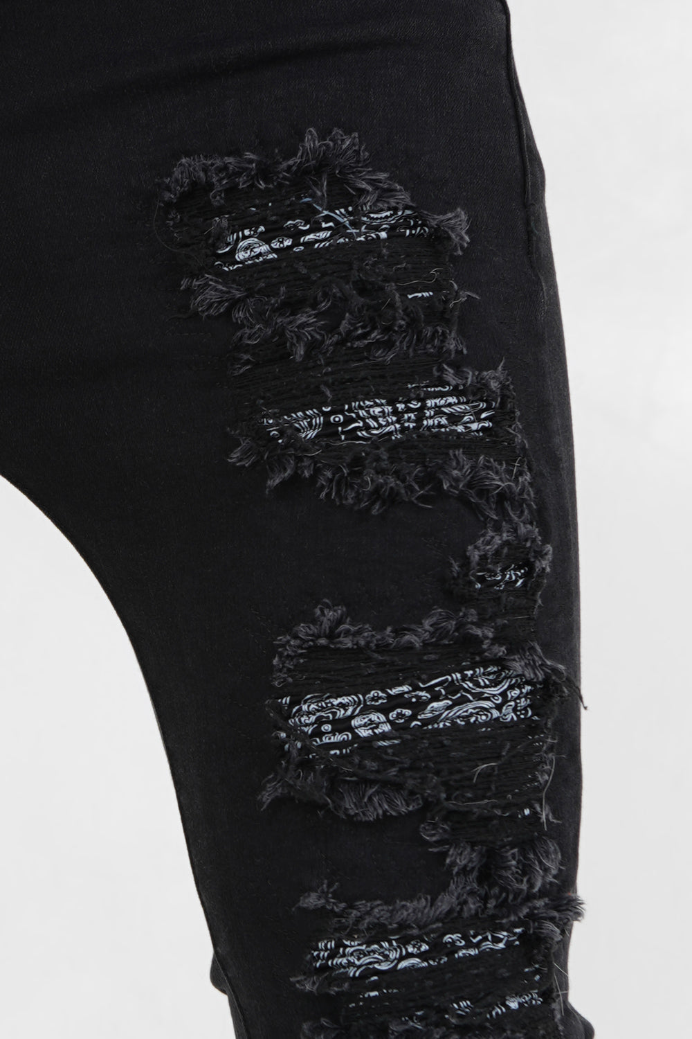 Sixth June - Jean empiècements bandana Noir