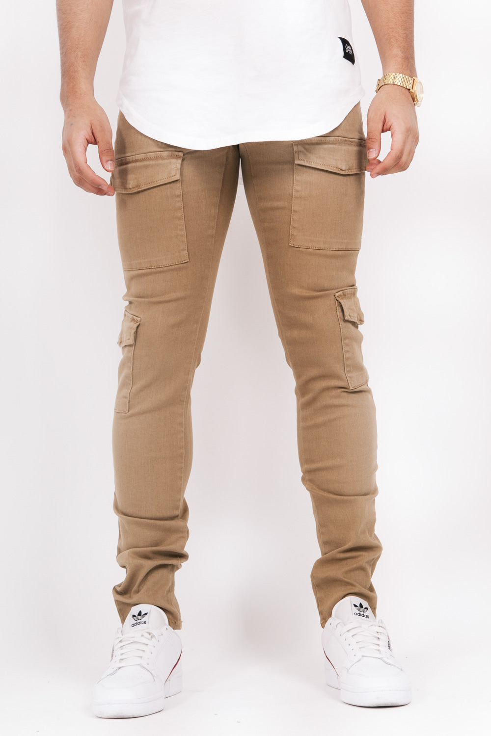 Sixth June - Denim cargo pockets sand