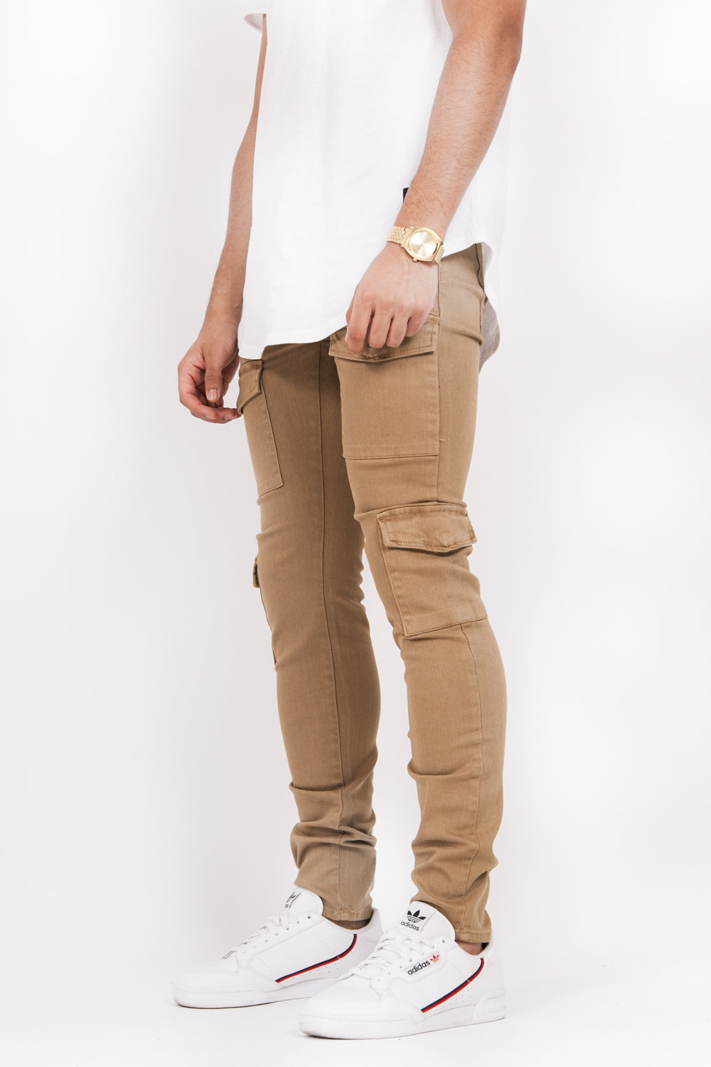 Sixth June - Denim cargo pockets sand