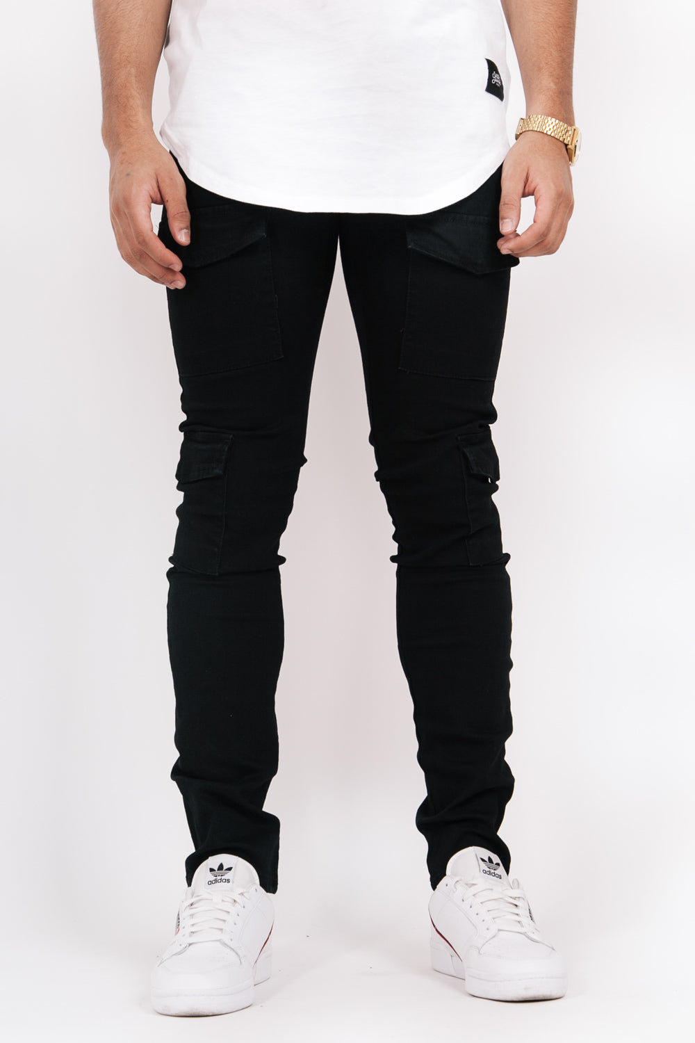 Sixth June - Denim cargo pockets black M2468HDE