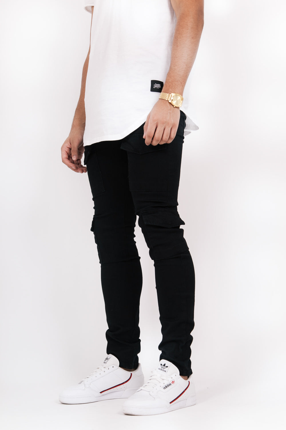 Sixth June - Denim cargo pockets black M2468HDE