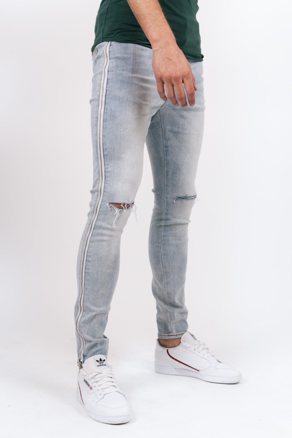 Sixth June - Jean destroy zips bleu