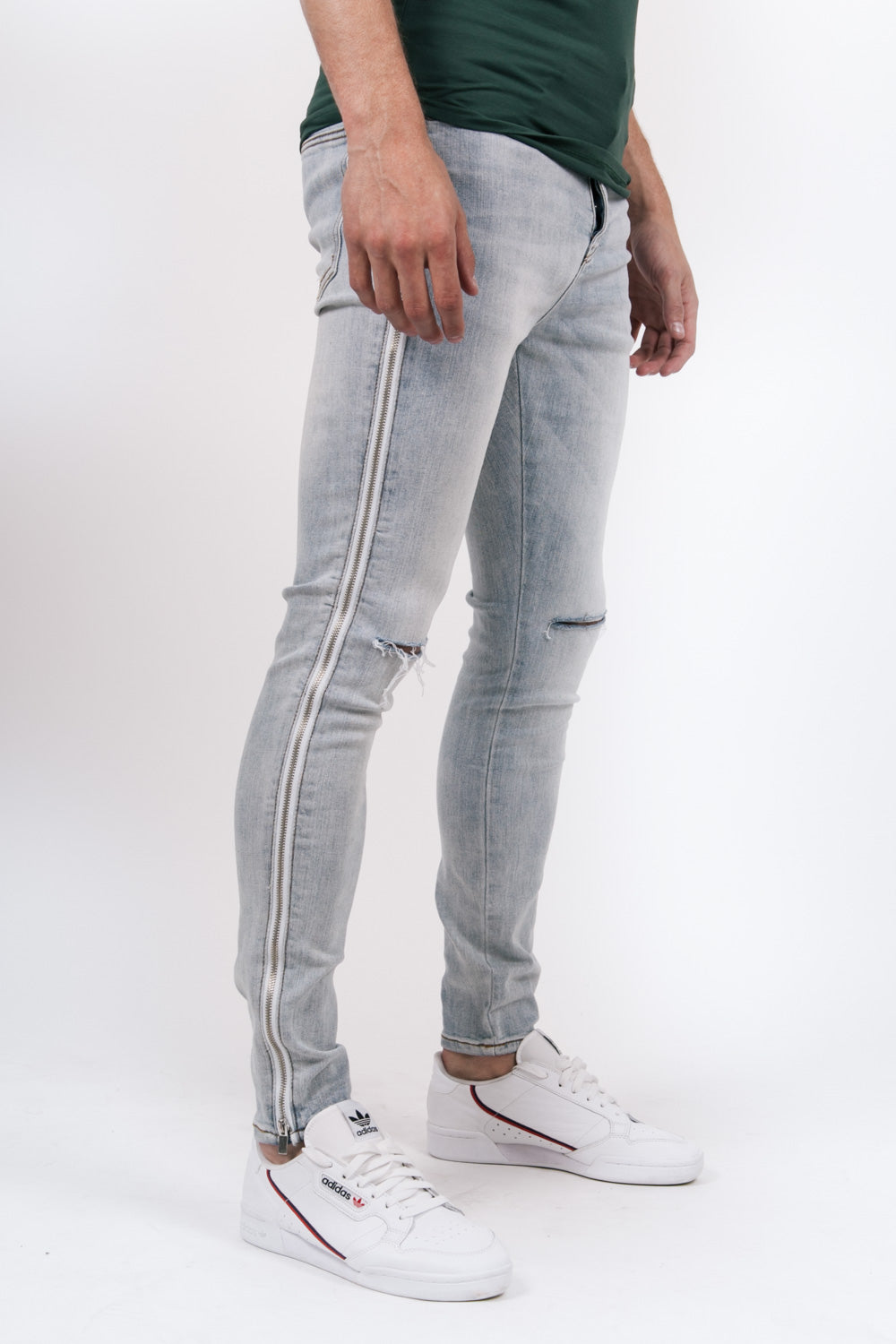 Sixth June - Jean destroy zips bleu