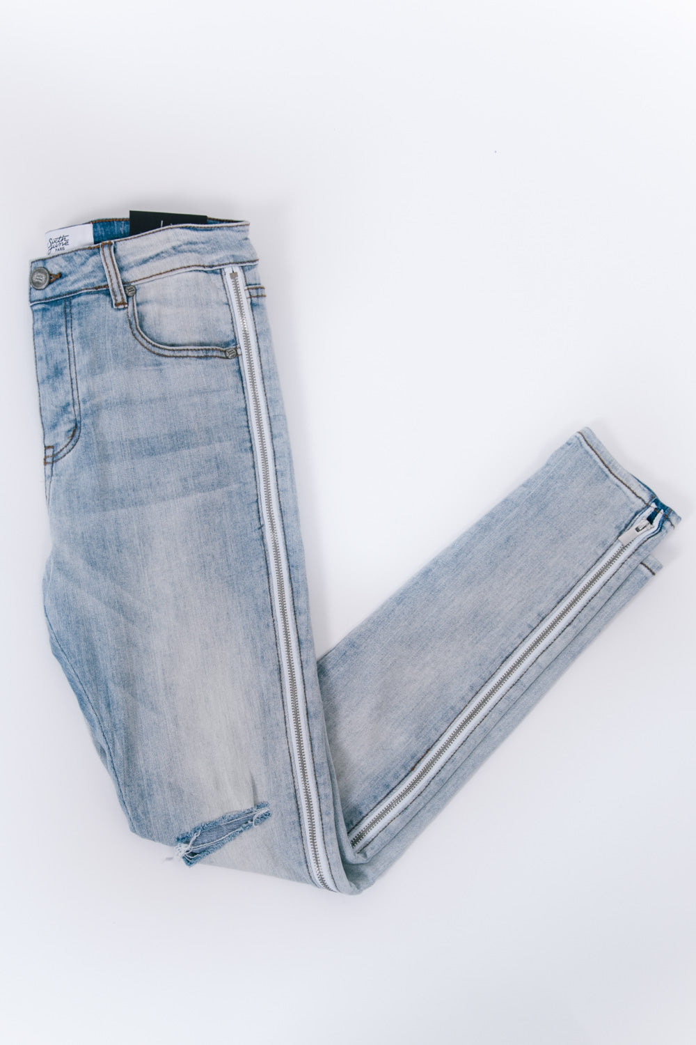 Sixth June - Jean destroy zips bleu