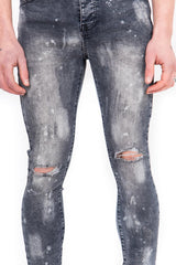 Washed Out Jeans Grey